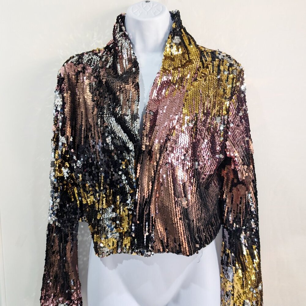 Adore Sequin Blazer Size Large NWT - Picture 2 of 6